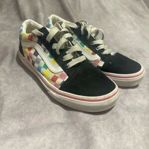 Vans Multicolor Checkered Kids Sneakers